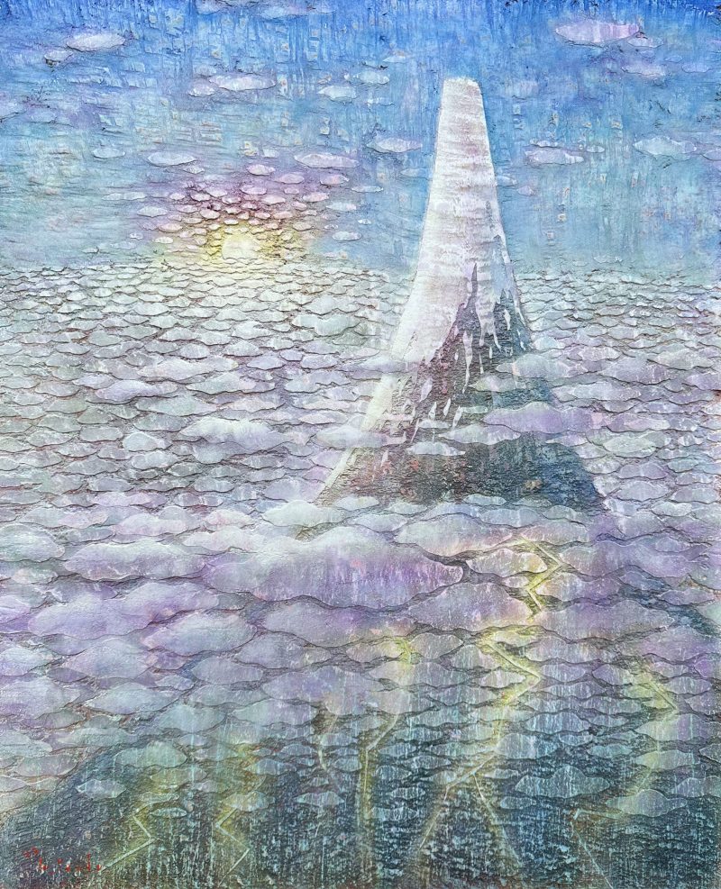 04_15F_弓手研平_イカヅチと雲海の上の富士と日_2025_T